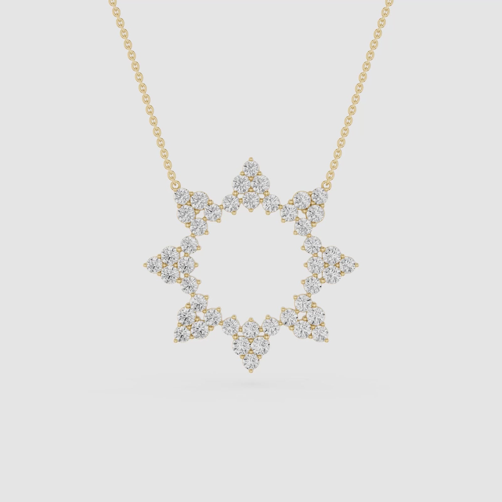 Round Cut Lab Grown Diamond Open Star Cluster Pendant
| mvp:SHARED:02