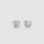 Round Cut Lab Diamond Martini Stud Earrings