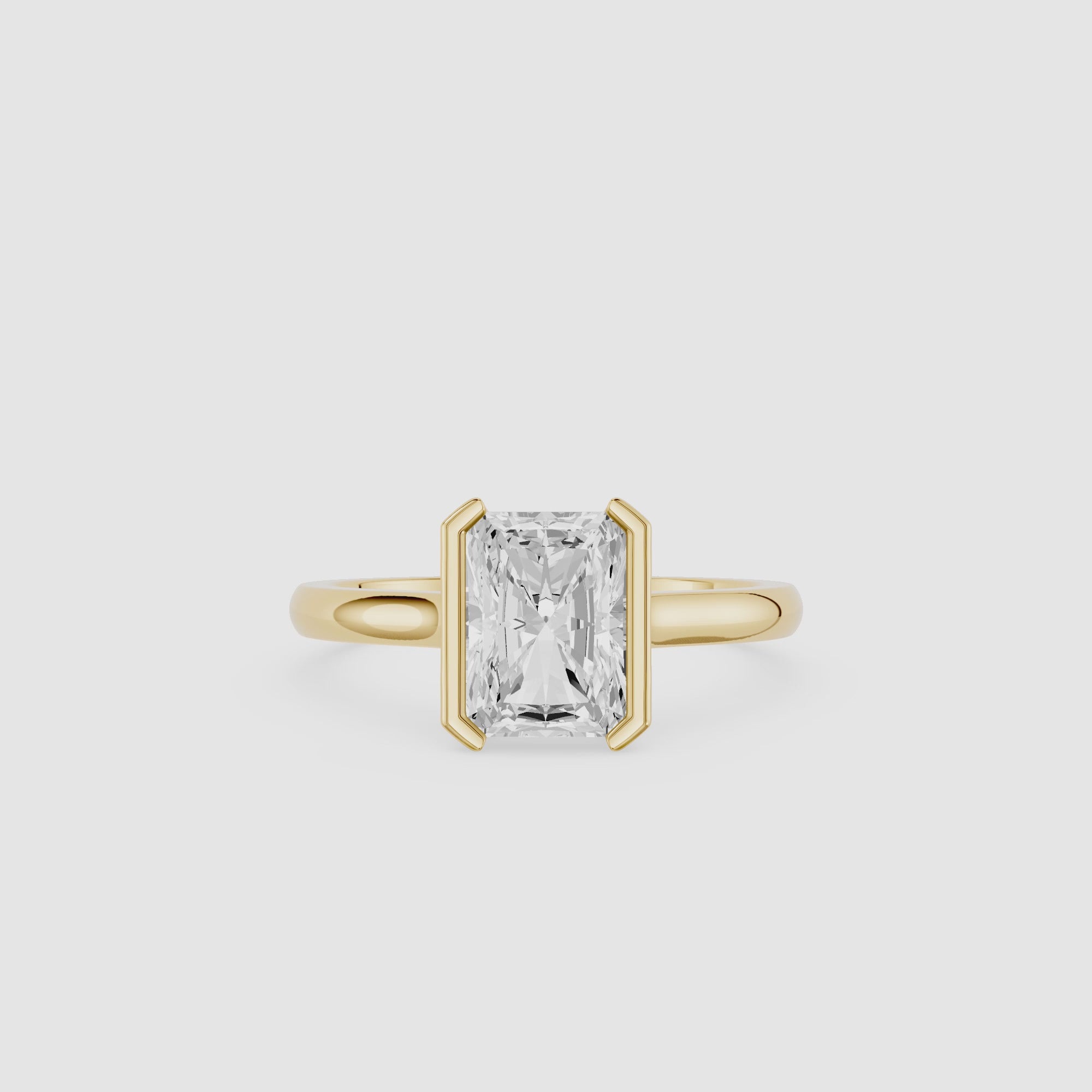 Radiant Cut Lab Grown Diamond Engagement Ring
