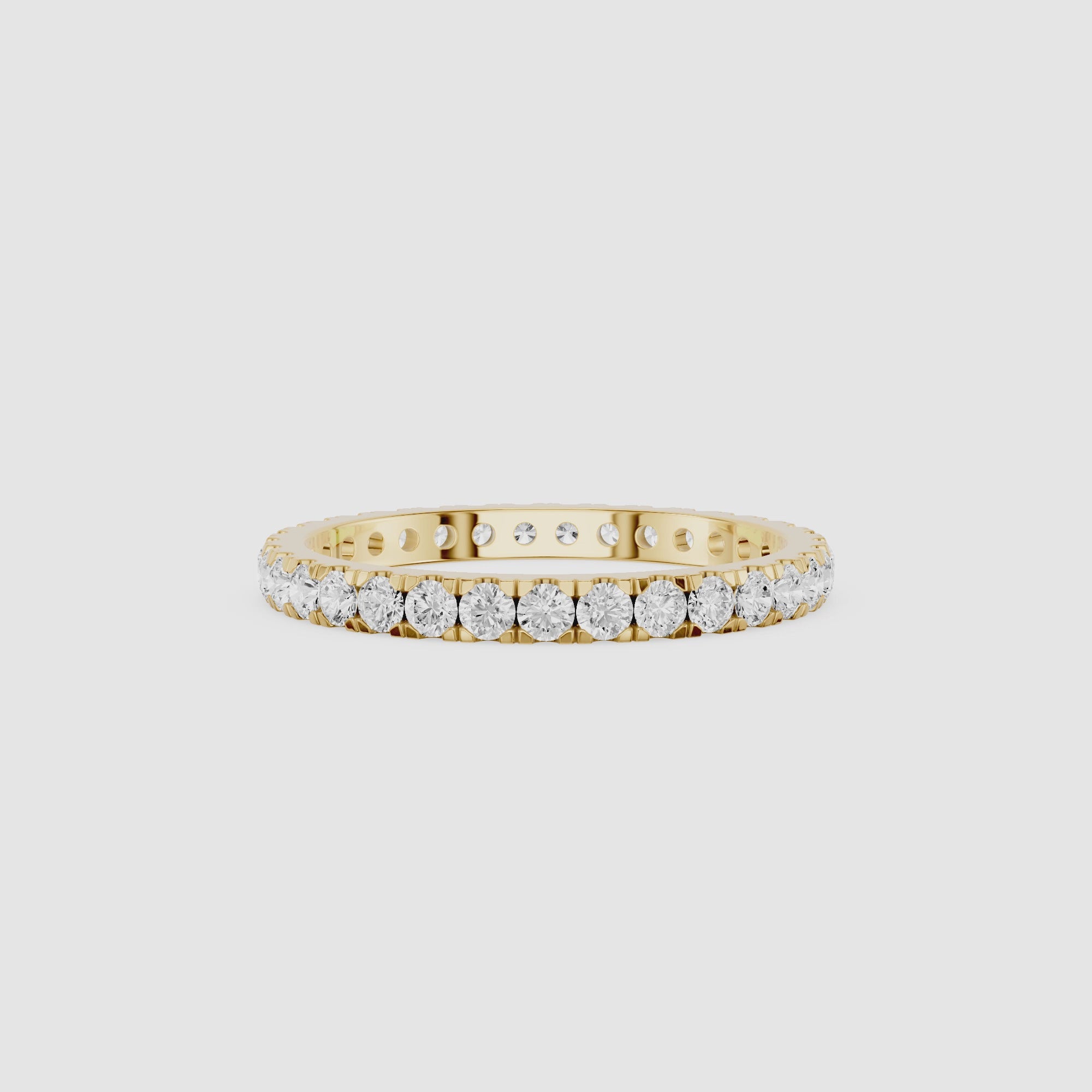 Round Shape Lab Grown Diamond Eternity Band