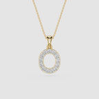 Lab Grown Diamond Initial O Pendant