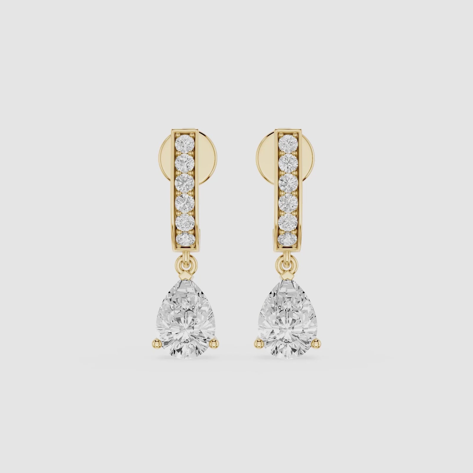 Pear Cut Lab Grown Diamond Bar Huggie Dangle Earrings
| mvp:SHARED:02 