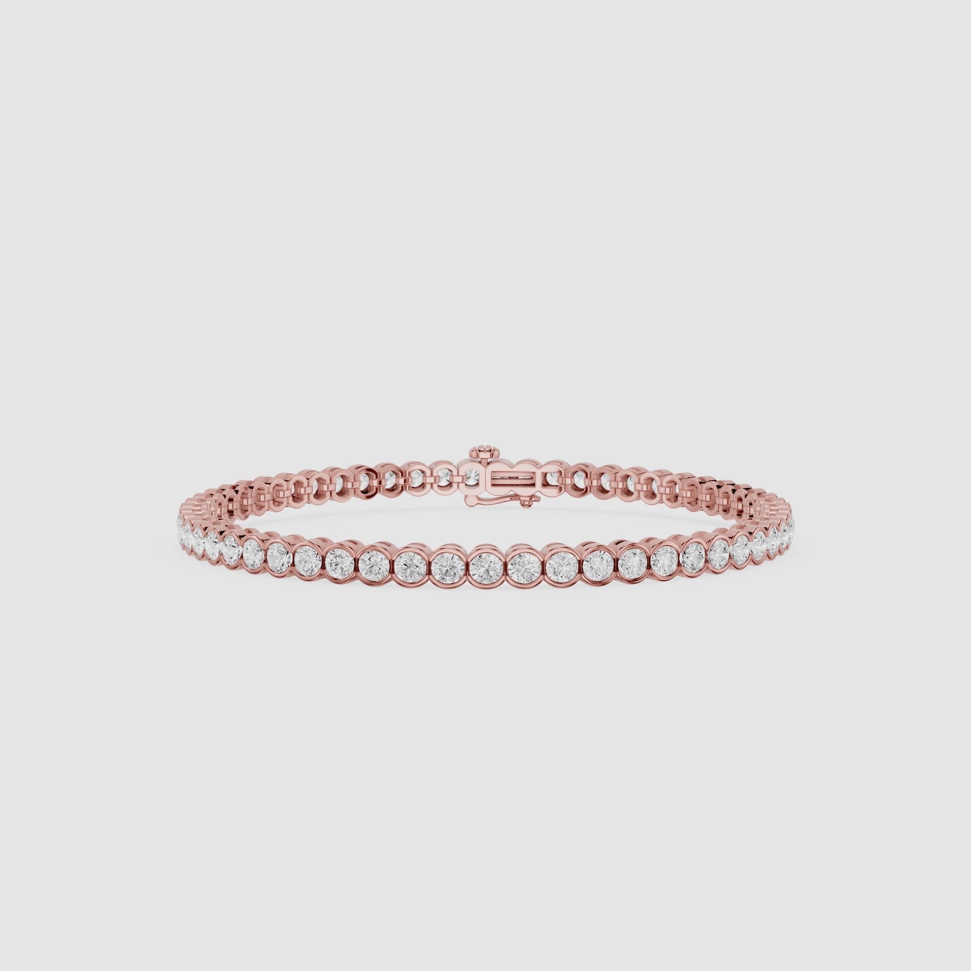 Lab Grown Diamond Bezel Set Tennis Bracelet