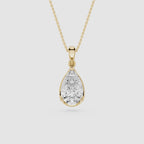 Pear Cut Lab Grown Diamond Solitaire Pendant