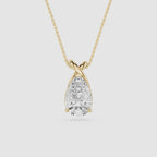 Pear Cut Lab Grown Diamond Twist Pendant