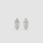 Marquise Lab Diamond Stud Earrings