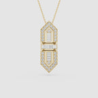 Baguette Lab Grown Diamond Statement Pendant