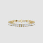 Emerald Cut Lab Grown Diamond Tennis Bracelet for Women