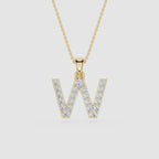 Lab Grown Diamond Initial W Pendant