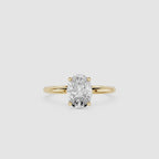 Oval Lab Grown Diamond Solitaire Engagement Ring