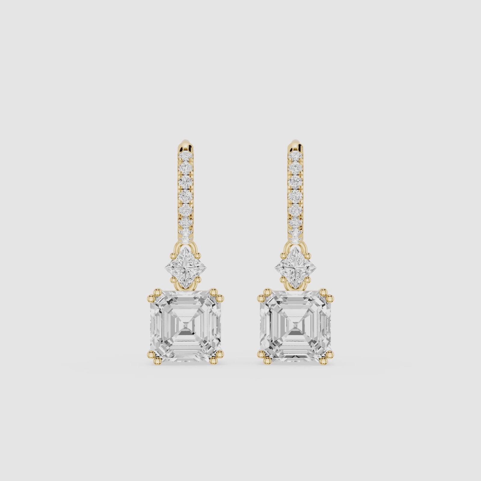 Square Emerald & Princess Cut Lab Grown Diamond Bar Drop Earrings
| mvp:SHARED:02 