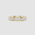 Full Eternity Princess Cut Lab Grown Diamond Wedding Band