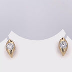 2 Carat Round Lab Grown Bezel Set Diamond Stud Earrings