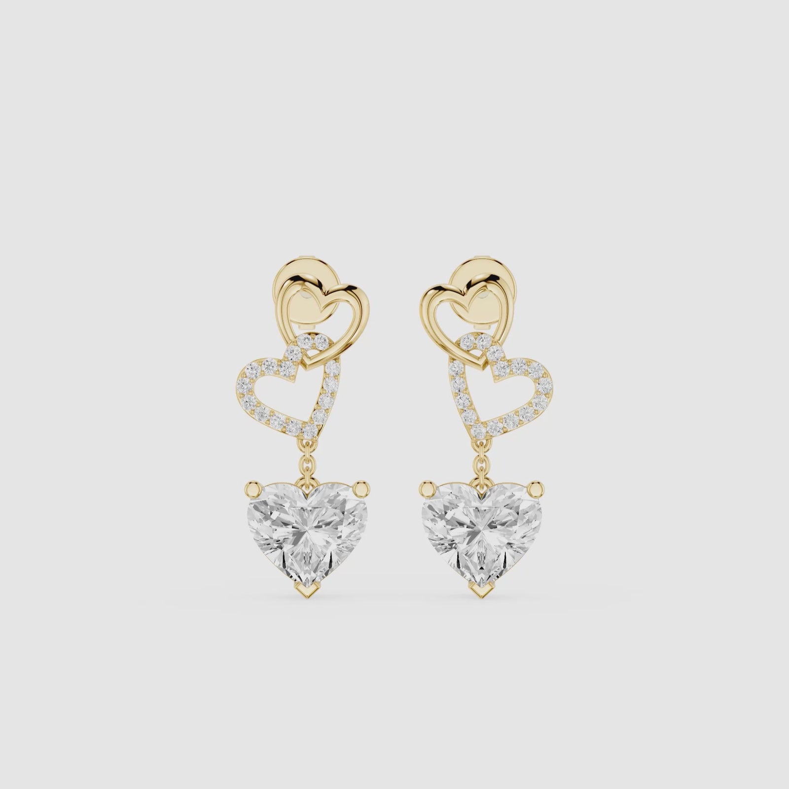 2 Carat Heart & Round Lab Diamond Interlocking Drop Earrings
| mvp:SHARED:02 