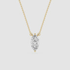 Marquise Lab Grown Diamond Solitaire Pendant