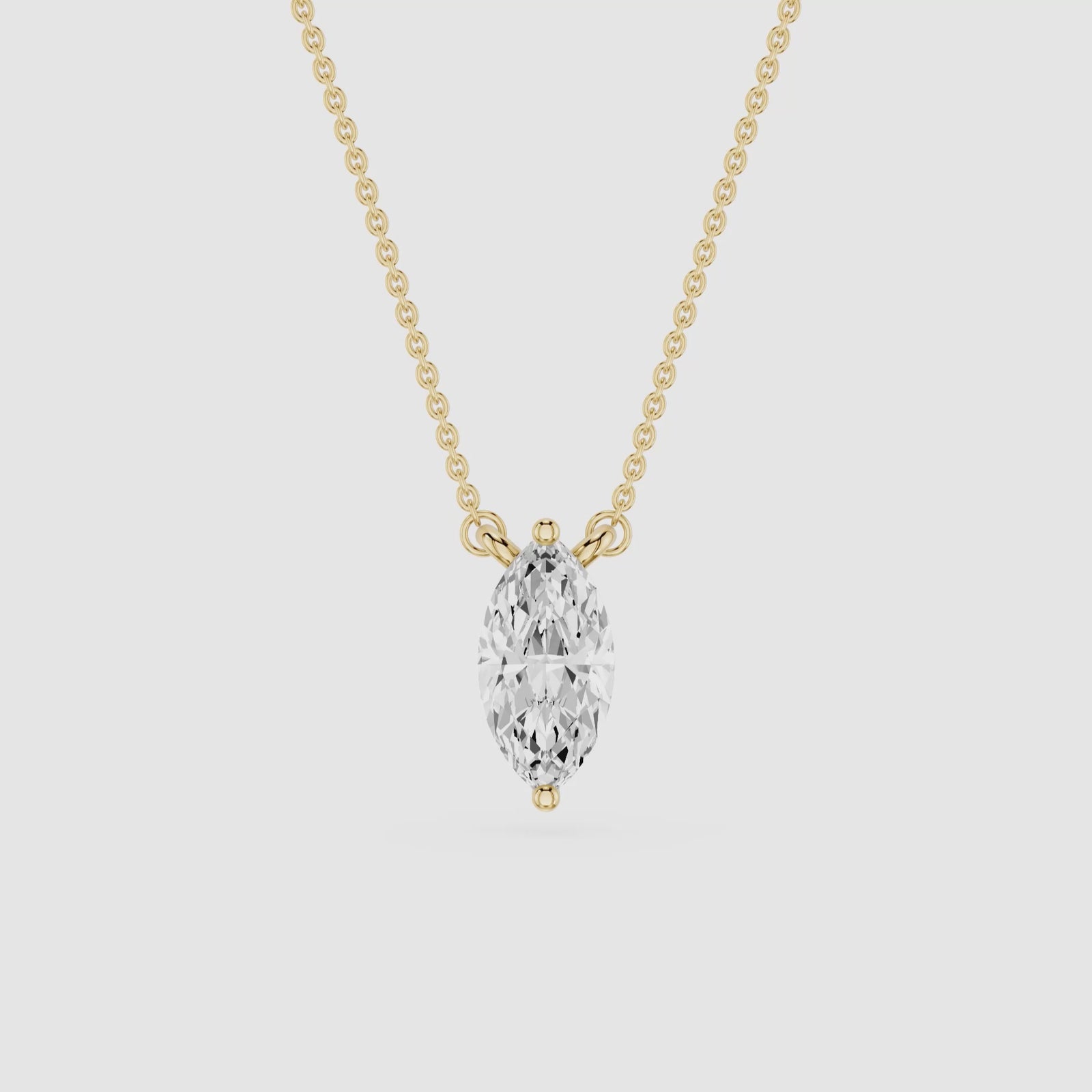 Marquise Cut Lab Grown Diamond Solitaire Pendant 
| mvp:SHARED:02