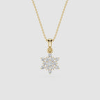 Lab Grown Diamond Snowflake Pendant