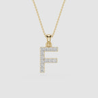Lab Grown Diamond Initial F Pendant