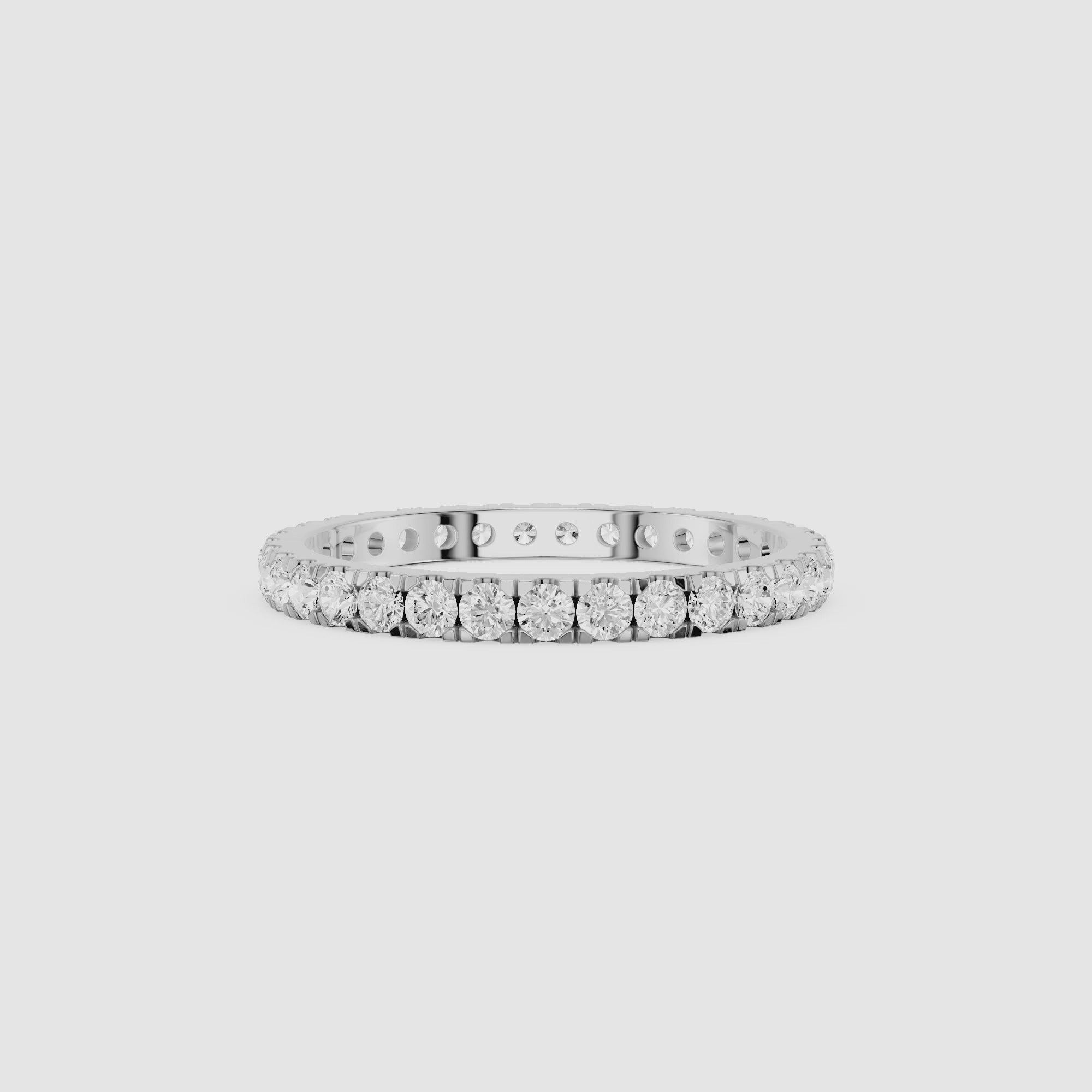 Round Shape Lab Grown Diamond Eternity Band