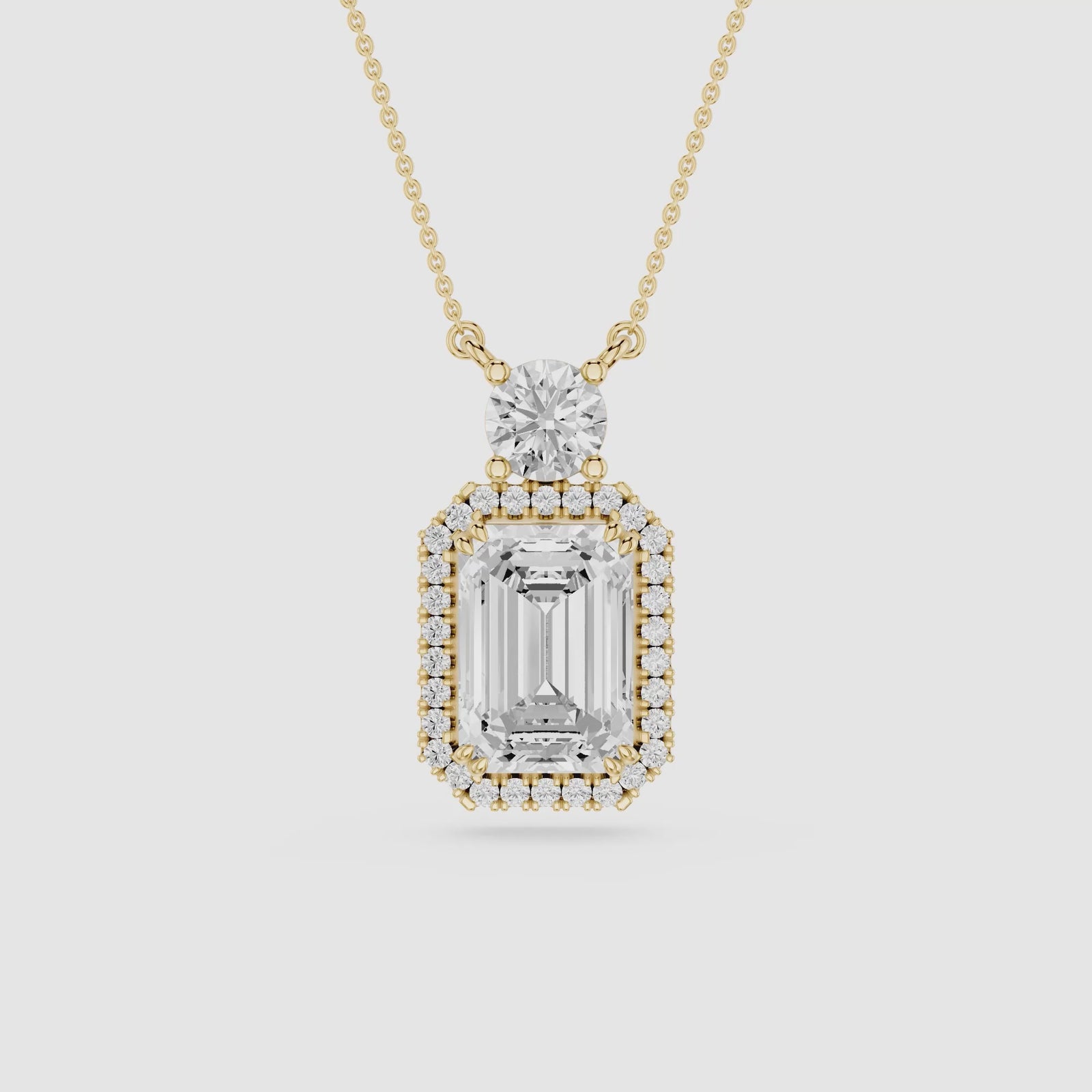 Vintage Art Deco Emerald Cut Lab Diamond Halo Pendant
| mvp:SHARED:02 