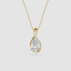 Pear Cut Lab Grown Diamond Drop Pendant