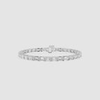 Lab Grown Emerald Cut Diamond Tennis Bracelet