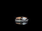 Marquise Lab Grown Diamond East West Double Band Fashion Ring