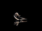 Round Lab Grown Diamond Twisted Split Shank Engagement Ring