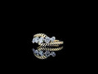 Round Cut Lab Grown Diamond Rope Twisted Wedding Ring